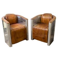 Rated 4.5 out of 5 stars. Sold Price Pair Of Modern Art Deco Stle Aviator Pilots Leather Club Chairs April 3 0120 1 00 Pm Edt