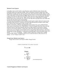 Ramalan penjualan metode least square data penjualan (unit) pt. Metode Least Square