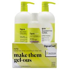 Make Them Gel Ous Curly Cleanse Condition Liter Kit Devacurl Sephora