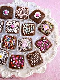 Brownie Bites For Valentine S Day Brownie Bites Brownie Packaging Decorated Brownies