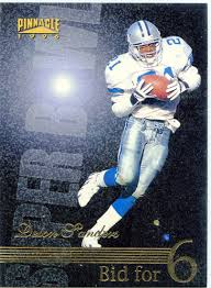 5 overall pick in nfl history, beating out ladainian tomlinson deion sanders and emmitt smith (florida). Deion Sanders 1996 Pinnacle Super Bowl Bid For 6 186 Djs Pokemon Cards