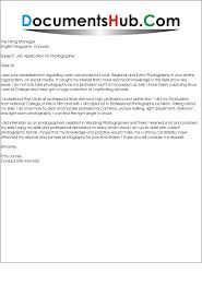 One must bear in mind the rationale behind the written cover letter, which is to land on an interview. Cover Letter For Photographer