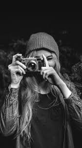 Please contact us if you want to publish a hd girls wallpaper on our site. Mx77 Photo Taking Girl Dark Cute Bw Wallpaper