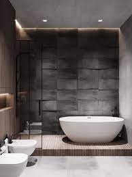 Discover the best small bathroom designs that will brighten up 2. Dark Bathroom Minimalist Loft Interior Design On Behance Bathroom Interior Design Minimalist Bathroom Design Dark Bathrooms