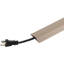 Cordmate 5 Ft Channel Ivory C1 Cord Concealer Pvc Flooring Cord Protector