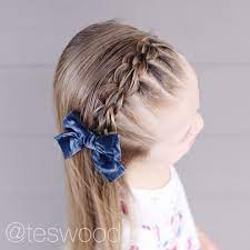 Loved This Three Strand Pull Through Braid Headband Teswood Toddler Hairstyle Little Girl Hair Little Girl Hairstyles Girly Hairstyles Girl Hairstyles