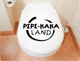 Wc Aufkleber Pipi Kaka Land Aufkleber Lustige Aufkleber Toilettenschilder