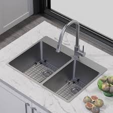 Choose from various materials and finishes. Double Topmount Kitchen Sink 27 Inch X 20 Inch Bath Depot