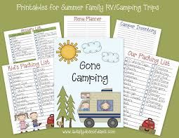 The Polka Dot Posie Free Printables Camping Printables Rv Camping Trips Rv Camping