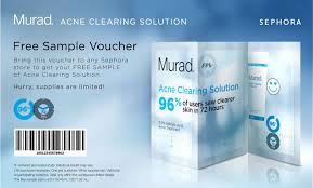 Free Sephora Sample Of Murad Acne Clearing Solution Murad Acne Products Clear Acne Sephora Free Cosmetic Samples