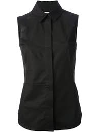 Also set sale alerts and shop exclusive offers only on shopstyle. Mm6 By Maison Martin Margiela Sleeveless Collared Shirt In Black Lyst