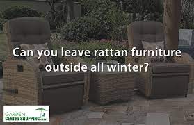 Move them out of the wind place your wicker furniture in a sheltered spot in your yard, out of prevailing winds. Can I Leave My Synthetic Rattan Garden Furniture Outside In Winter Garden Centre Shopping