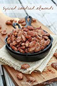 Spiced Candied Nuts Recipe Candied Almonds Almond Recipes Spiced Almonds