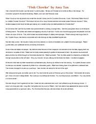 This is evident when her father offers her, her favorite. Fish Cheeks Tan