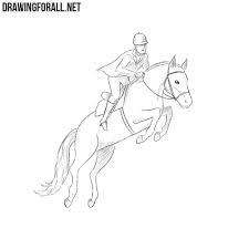 How to draw a man (easy to follow) How To Draw A Horse Rider