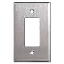 Oversized Gfci Decora Rocker Switch Plate Satin Stainless Steel Rocker Switch Plate Covers Switch Plate Covers Switch Plates