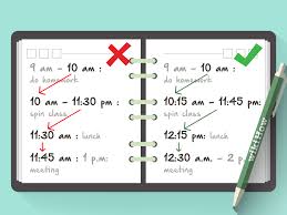 how to make a schedule with pictures wikihow