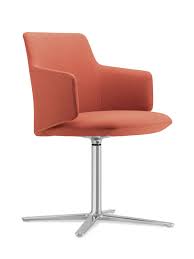 Vraag een gratis proefstoel aan! Melody Meeting Swivel Armchair Medium Size Backrest Aluminium Four Arms Base Swivel Armchair Office Seating Melody