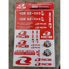 Racing boy is offering quality products and also professional services and solutions. Racing Boy Rcb Sticker Set Shopee Malaysia