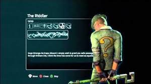 Riddler will appear on the big screen #1 and batman will talk with him. The Riddler Arkham Wiki Fandom