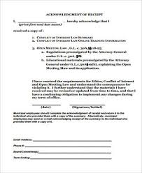Acknowledgment of receipt of application: Free 18 Acknowledgement Receipt Samples In Ms Word Pdf