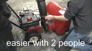 Wheel drive belt will have to be removed from around engine drive pulley and engine. How To Change Or Replace Your Belts On Your Two Stage Mtd Snowblower The Hard Way Youtube
