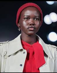 This is Adut Akech, renowned model South Sudan 🇸🇸. Indeed black is  beautiful ❤️