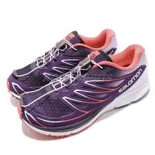 Details About Salomon Sense Mantra 3 Purple Pink White Women Trail Running Shoes L39013400