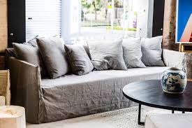 Splendid Design Gray Linen Sofa Magnificent Ideas Grey Slipcover Centerfieldbar Com Ikea Sofa Grey Linen Sofa Slip Covers Couch