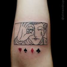 Hisoka Tattoo Anime Tattoos Hunter Tattoo Small Tattoos For Guys