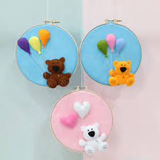Baby showers are a lot of fun, but sometimes the one thing that gets overlooked is admin february 11, 2017 baby room, fun, wall art/crafts no comments. Meian Unfinished Baby Room Handmade Felt Diy Craft Animals Beer With Hoop Kids Room Wall Photography Props Heart Sets Buy At The Price Of 6 15 In Aliexpress Com Imall Com
