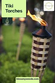 15 Backyard Tiki Torches To Light Up Your Yard Bless My Weeds Tiki Torches Backyard Tiki Lights Tiki Torches