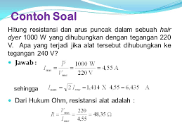 Berubah antara 0 dan 110√2volt. Contoh Soal Fisika Arus Bolak Balik