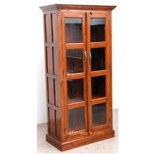 You can find this hardwood all over the world, and it is widely available in the united states. 2 Door Teak Wood Glass Front Display Cabinet Quality Furniture By Bic