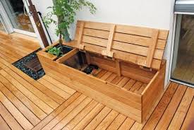 Sitzbox Zum Aufklappen Wohnung Terrasse Dekoration Wohnung Mit Balkon Einrichten Kleinen Hinterhofen