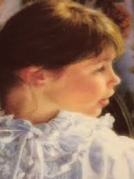 Sandra Kuck, “ 8” Plate, “First Snow”#3395 SF RECO,Sugar And Spice Series