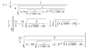 In mathematics, an equation is a statement that asserts the equality of two expressions, which are connected by the equals sign =. What Is The General Formula For Quartic Equation Quora