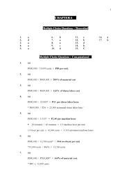 Acces pdf cost accounting chapter 6 solutions cost accounting chapter 6 solutions yeah, reviewing a ebook cost accounting chapter 6 solutions could mount up your near links listings. Cost Accounting Guerrero Chapter 6 Solutions Chapter Multiple Choice Questions Studocu
