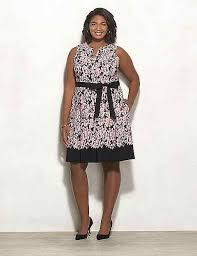 Luxe By Carmen Marc Valvo Plus Size Belted Floral Bca Dress Dressbarn Plus Size Belts Dresses Floral Fashion