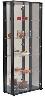 Vitrine Lumineuse 2 Portes Cafe Oscar Vitrine Verre Vitrine Bois Etagere En Verre