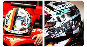 Sebastian vettel's helmet designer, jens munser designs, revealed that the special lid that made its debut during the turkish grand prix weekend will be auctioned off for charity at a later date. Sebastian Vettel S New Helmet Design For Singapore Gp Formula1
