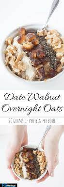Date Walnut Overnight Oats F5 Method Recipe Mediterranean Diet Breakfast Food Brunch Recipes