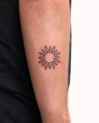 Stunningly Hot Sun Tattoos Page 2 Of 47 Tracesofmybody Com Sun Tattoos Sun Tattoo Small Tattoos For Guys