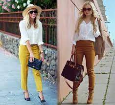 Pin En Pantalon Mostaza
