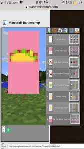Taco Banner Minecraft Banner Designs Minecraft Minecraft Blueprints