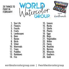 Art Challenges Monthly Watercolor Drawing Challenge Doodlewash Watercolour Challenge April Art Art Challenge