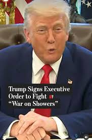 Executive order for stronger shower head