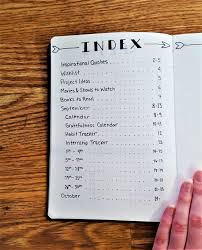 A Bullet Journal For Bujo Beginners 10 Day Challenge Bullet Journal Contents Bullet Journal Index Layout Bullet Journal Work