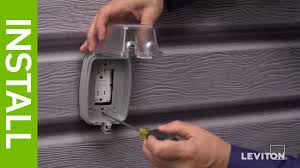 The one shown in this video is 120vac,. Leviton Presents How To Install A Weather Resistant Gfci Outlet Weather Resistant Cover Youtube