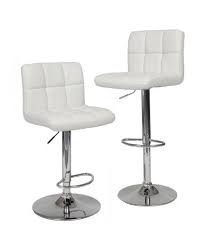 Black And White Bar Stools Set Of 2 Roundhill Swivel White Leather Adjustable Hydraulic Bar Stool Set Of 2 Furnituremaxx Http Www Amazon White Bar Stools Home Bar Furniture Adjustable Seating